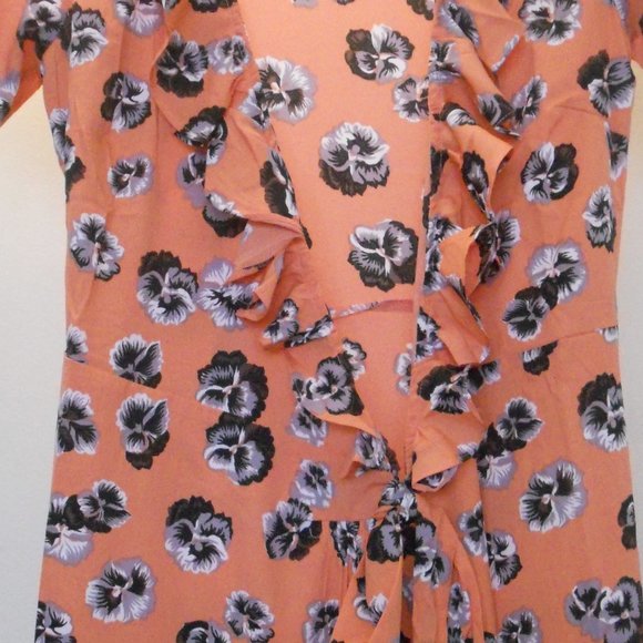 Women's 100% Polyester Pansy Robe (M) Size - Picture 1 of 10